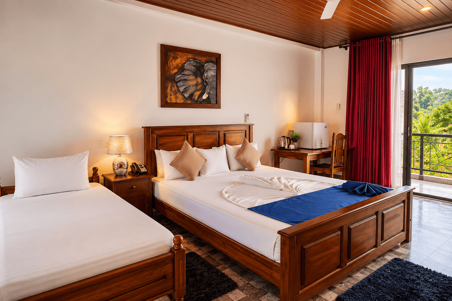 VIP Luxury Room at Hotel Green View Buttala with flexible occupancy and pool access